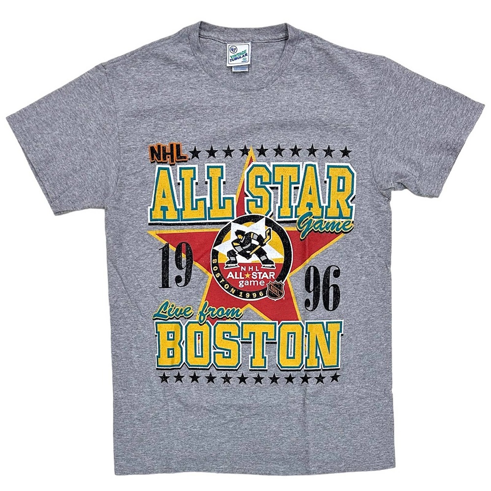 Boston Bruins by 47 Brand Men's Vintage Tubular 1996 All Star Game NHL T-Shirt